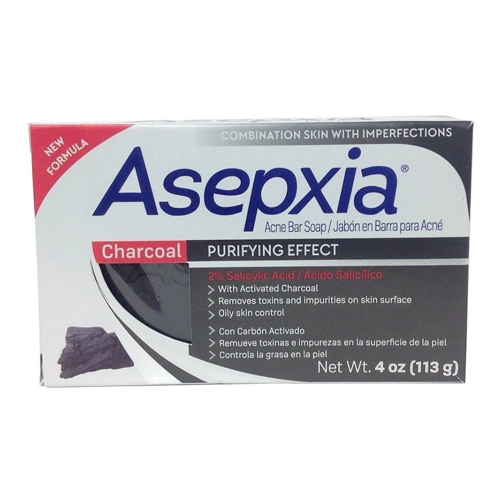 Asepxia Cleansing Bar Soap For Acne, Charcoal, 4 Oz